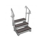 Confer Signature 3 Tread Spa Steps - Warm Grey