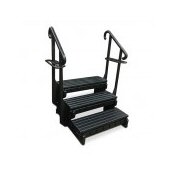 Confer Signature 3 Tread Spa Steps - Black